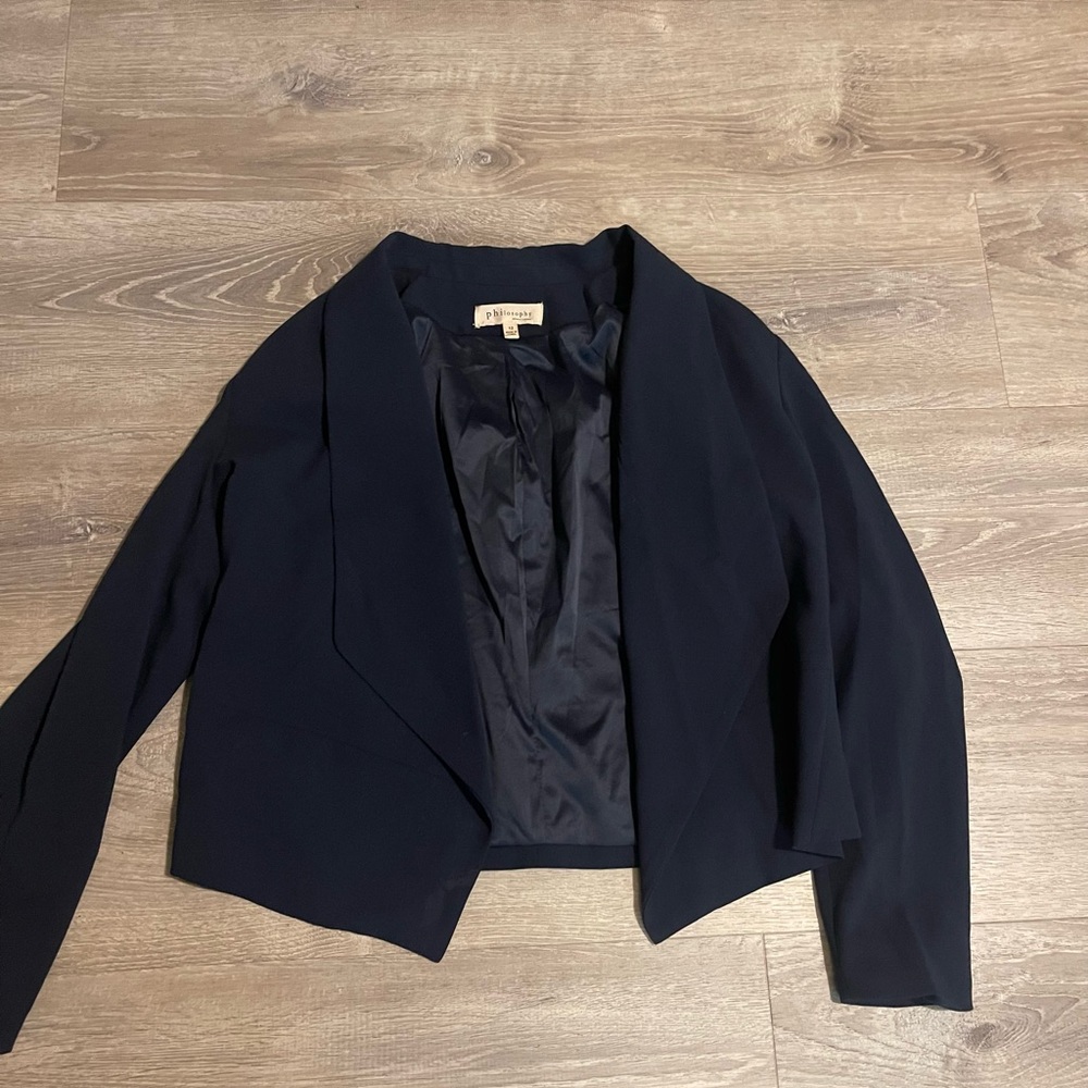 Philosophy Elegant Navy Women's Jacket never worn size 12